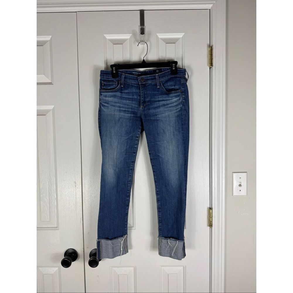 Adriano Goldschmied Womens Thr Stevie Cuff Crop Jeans Size 28